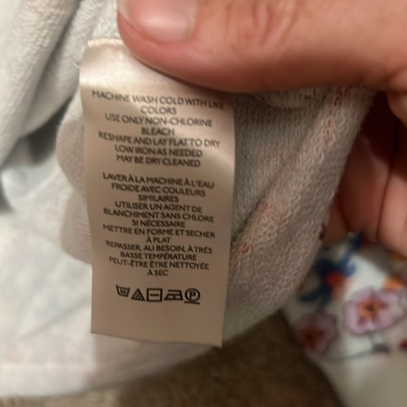 Anthropologie Floral Crew Neck Sweater White - Picture 4 of 5